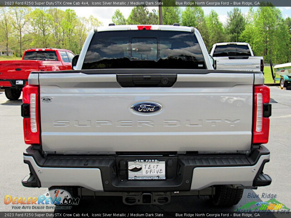 2023 Ford F250 Super Duty STX Crew Cab 4x4 Iconic Silver Metallic / Medium Dark Slate Photo #4