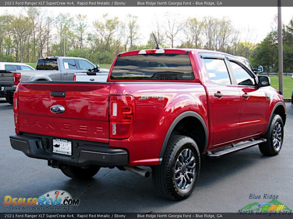 2021 Ford Ranger XLT SuperCrew 4x4 Rapid Red Metallic / Ebony Photo #5