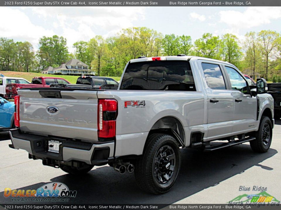 2023 Ford F250 Super Duty STX Crew Cab 4x4 Iconic Silver Metallic / Medium Dark Slate Photo #5