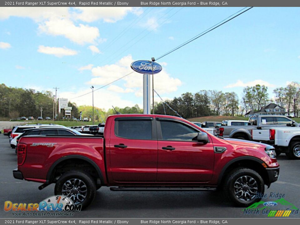 2021 Ford Ranger XLT SuperCrew 4x4 Rapid Red Metallic / Ebony Photo #6