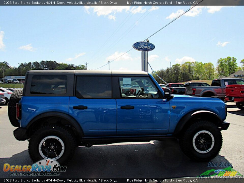 2023 Ford Bronco Badlands 4X4 4-Door Velocity Blue Metallic / Black Onyx Photo #6