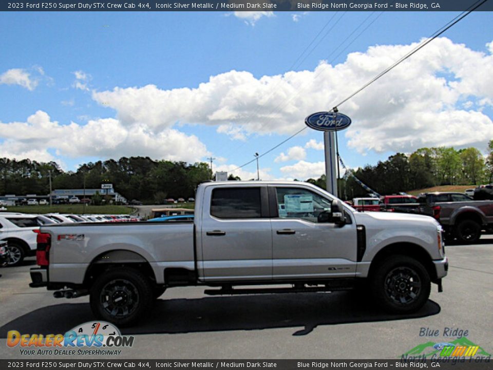 2023 Ford F250 Super Duty STX Crew Cab 4x4 Iconic Silver Metallic / Medium Dark Slate Photo #6