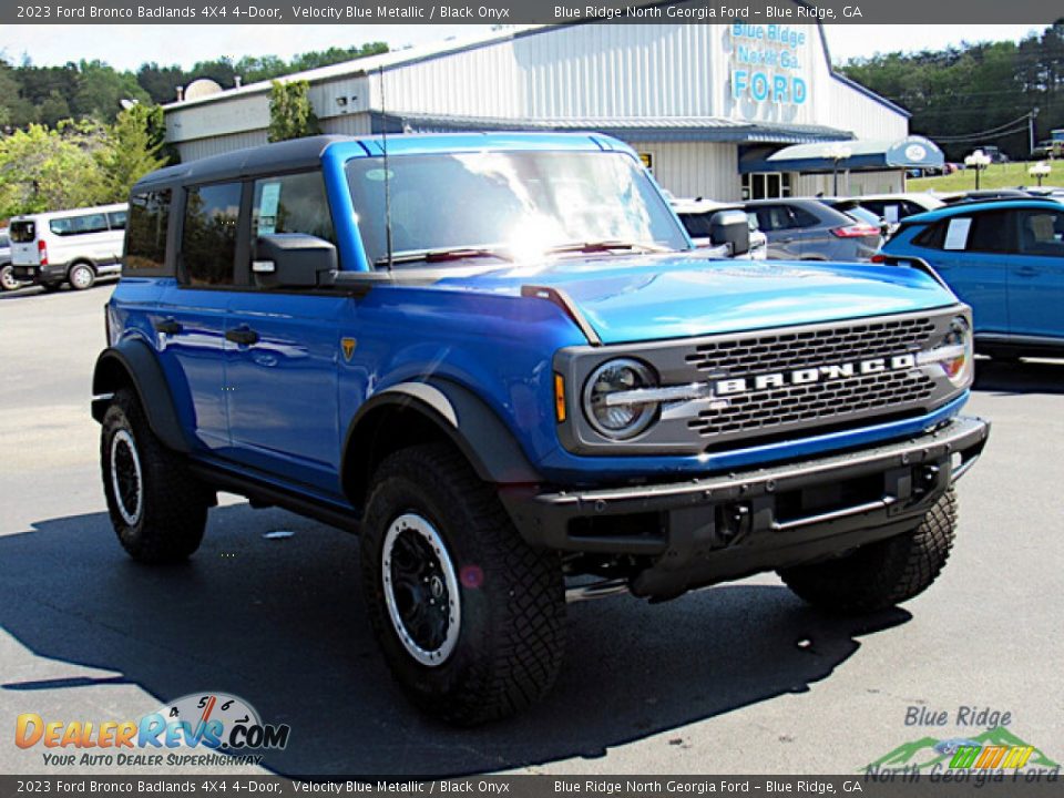 2023 Ford Bronco Badlands 4X4 4-Door Velocity Blue Metallic / Black Onyx Photo #7