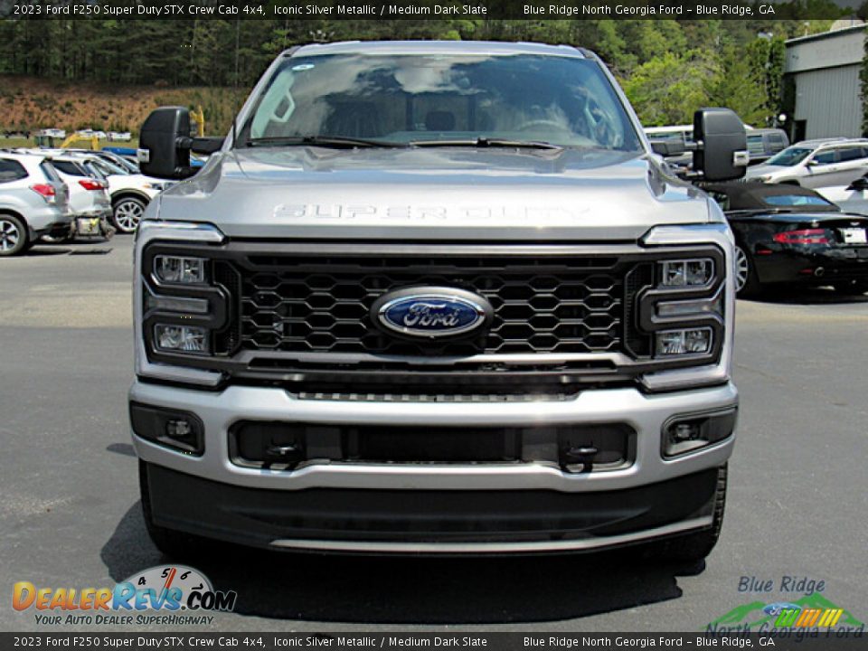 2023 Ford F250 Super Duty STX Crew Cab 4x4 Iconic Silver Metallic / Medium Dark Slate Photo #8