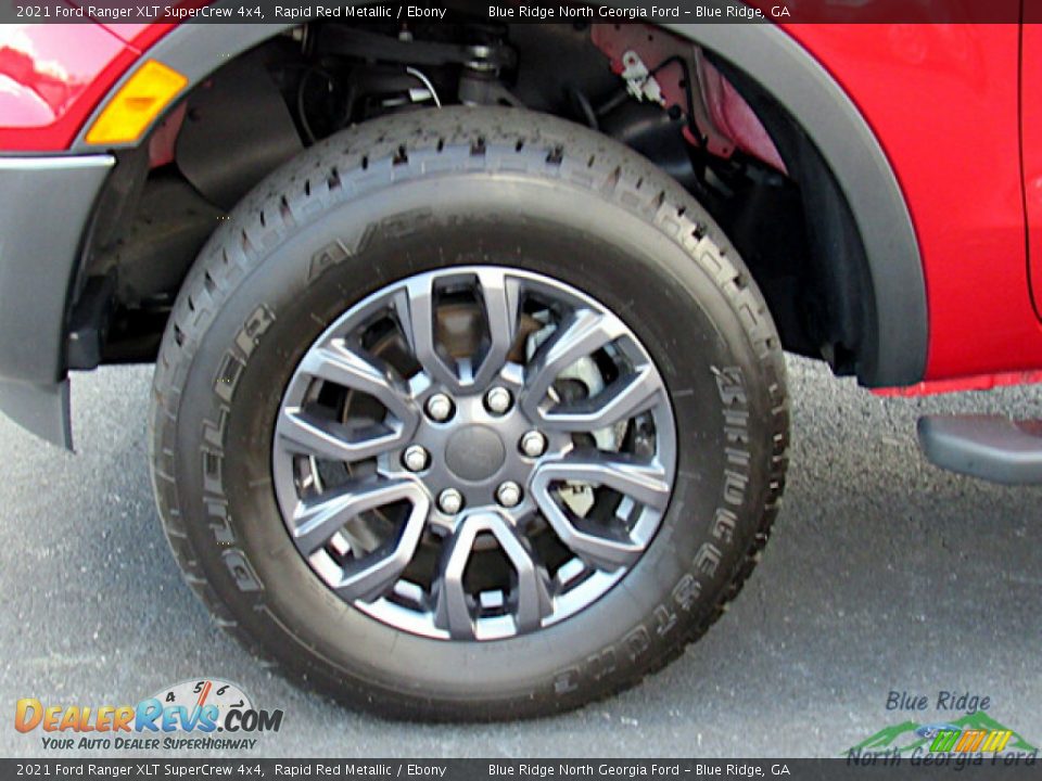 2021 Ford Ranger XLT SuperCrew 4x4 Rapid Red Metallic / Ebony Photo #9
