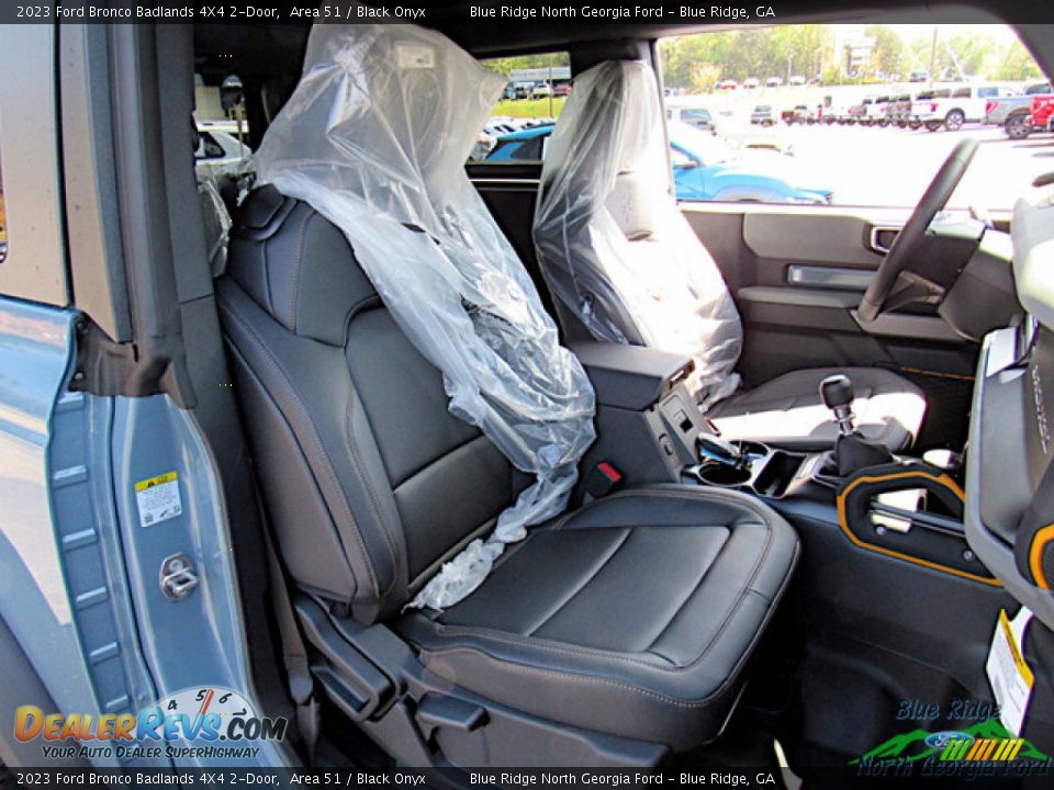 Front Seat of 2023 Ford Bronco Badlands 4X4 2-Door Photo #11