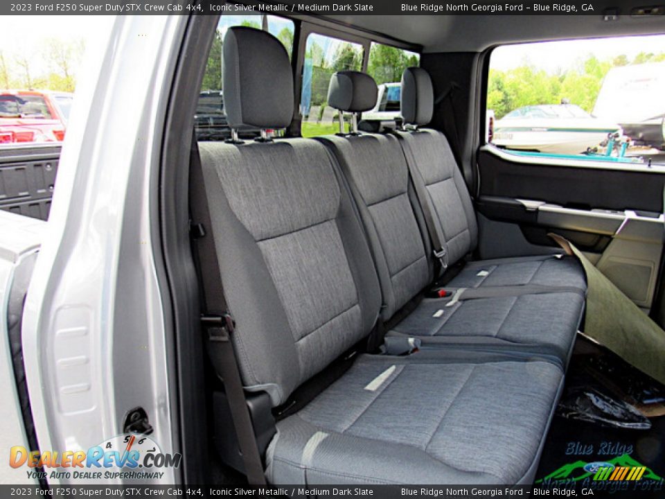 Rear Seat of 2023 Ford F250 Super Duty STX Crew Cab 4x4 Photo #13