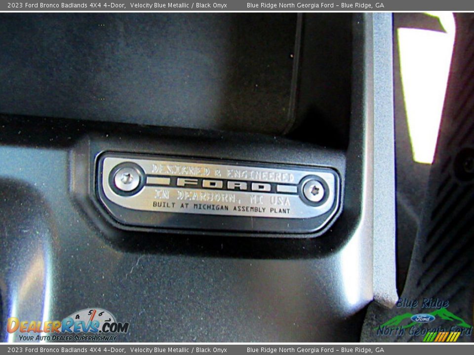 Info Tag of 2023 Ford Bronco Badlands 4X4 4-Door Photo #24