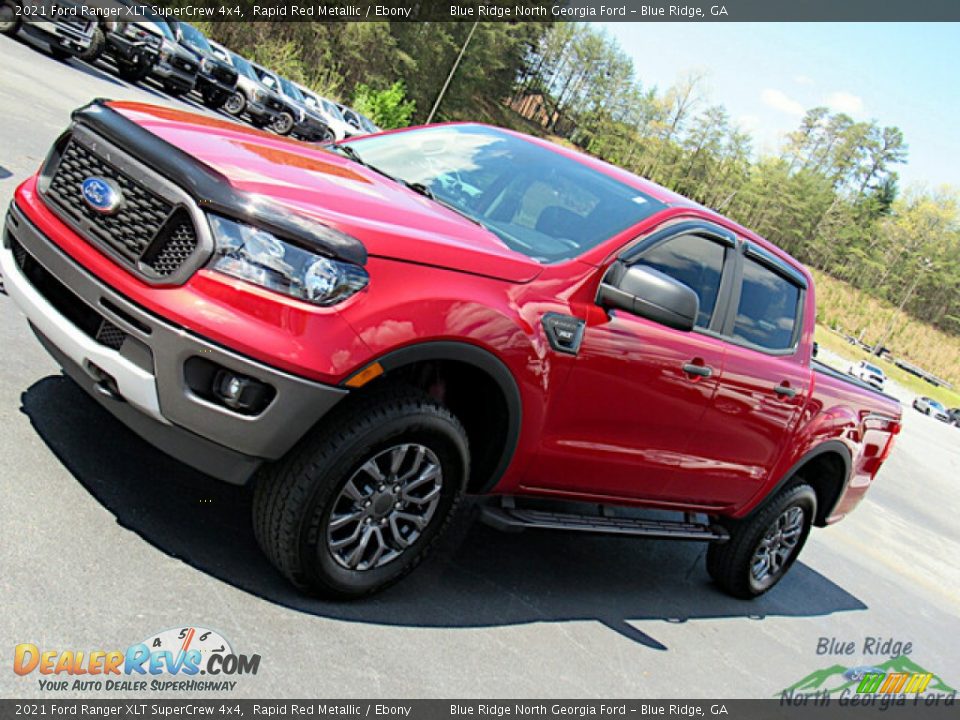 2021 Ford Ranger XLT SuperCrew 4x4 Rapid Red Metallic / Ebony Photo #26