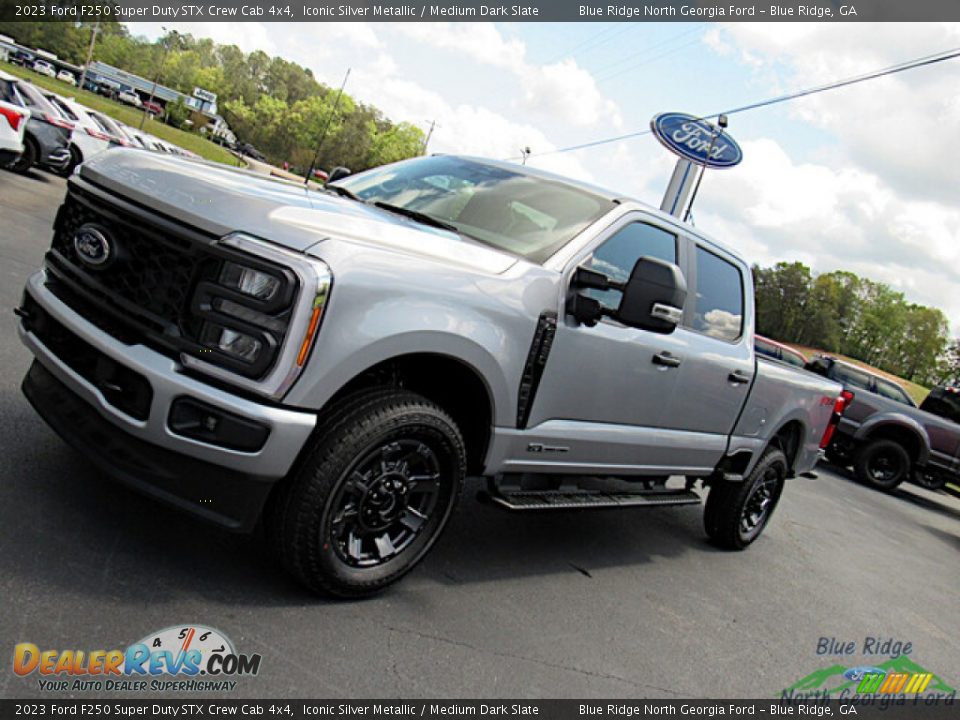 2023 Ford F250 Super Duty STX Crew Cab 4x4 Iconic Silver Metallic / Medium Dark Slate Photo #27