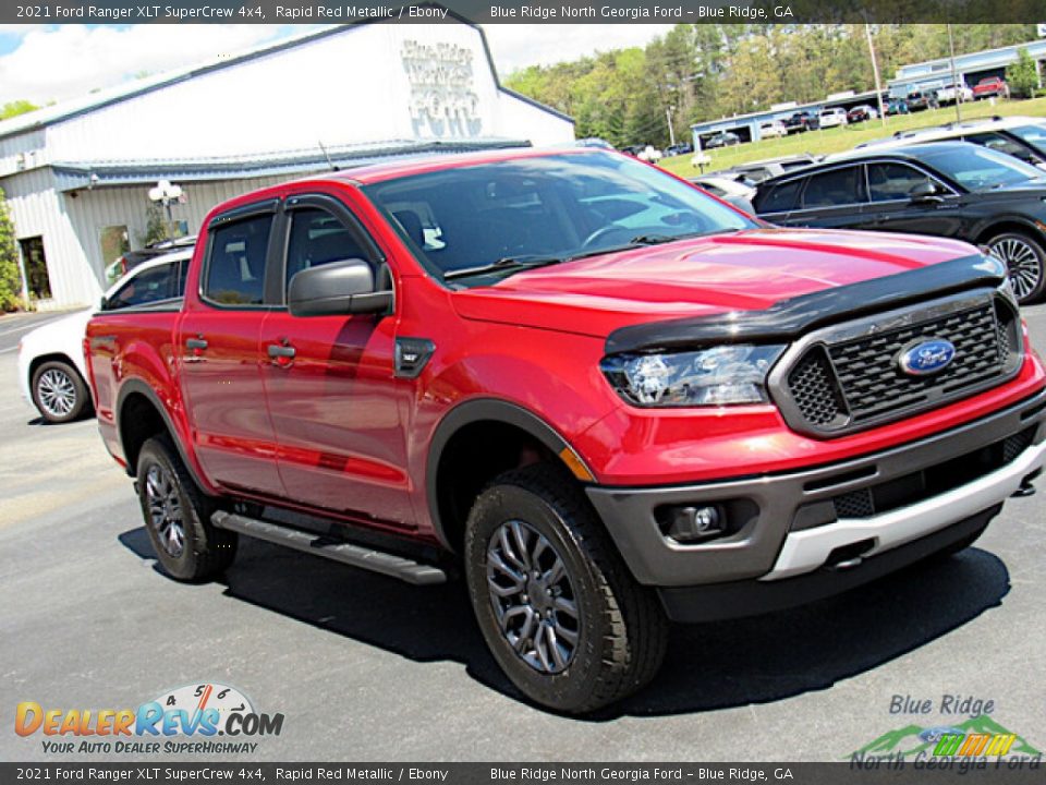 2021 Ford Ranger XLT SuperCrew 4x4 Rapid Red Metallic / Ebony Photo #27