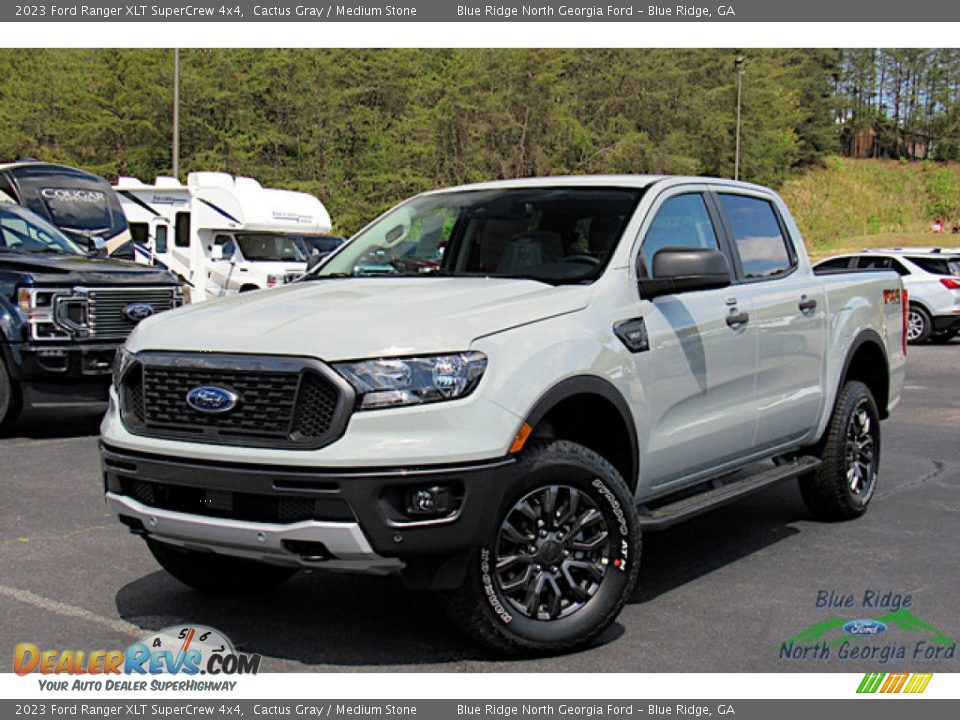 2023 Ford Ranger XLT SuperCrew 4x4 Cactus Gray / Medium Stone Photo #1