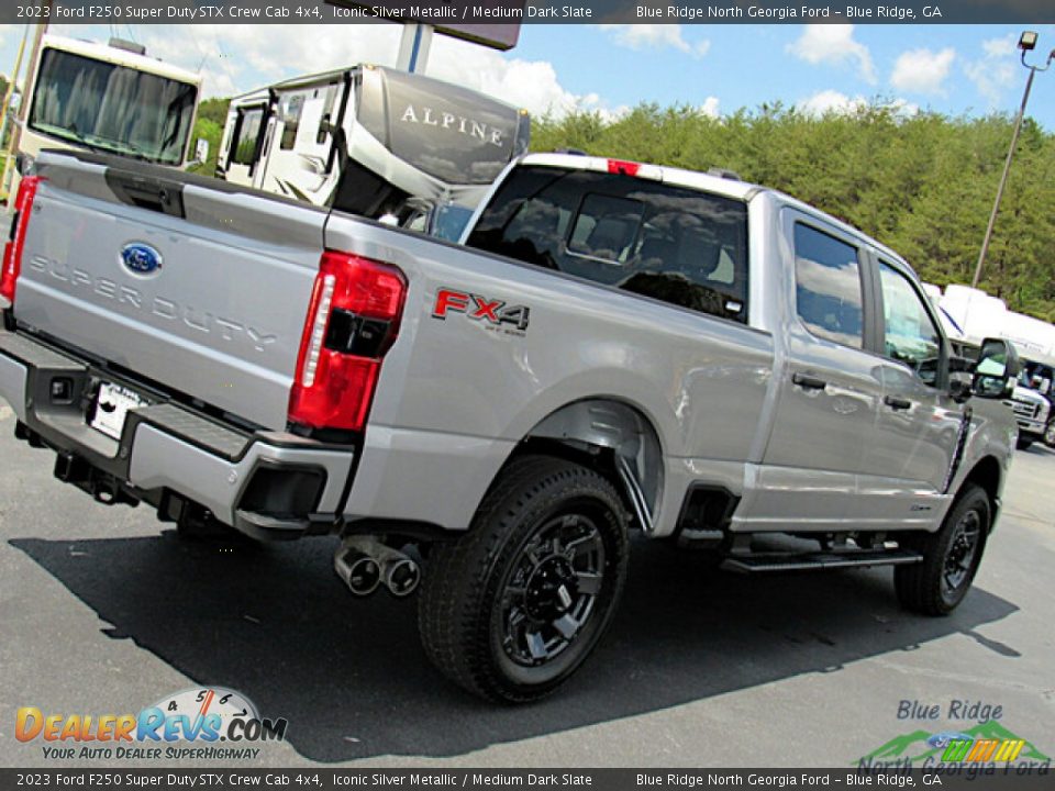 2023 Ford F250 Super Duty STX Crew Cab 4x4 Iconic Silver Metallic / Medium Dark Slate Photo #29