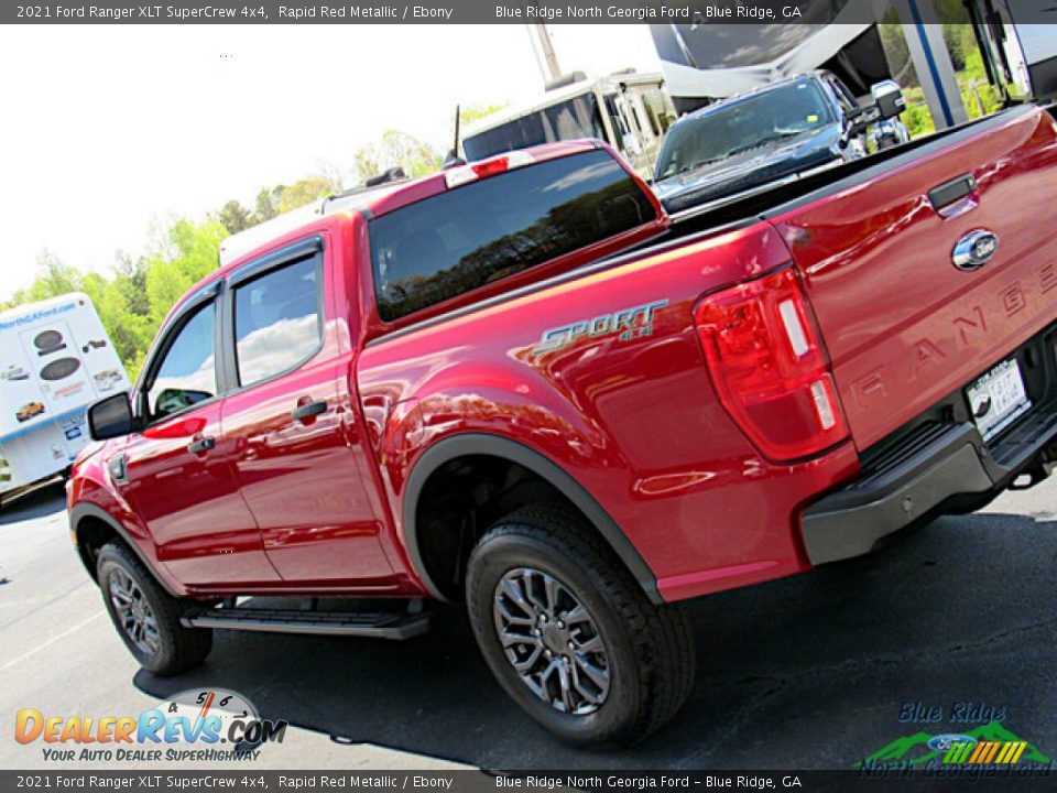 2021 Ford Ranger XLT SuperCrew 4x4 Rapid Red Metallic / Ebony Photo #29