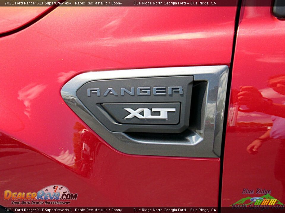 2021 Ford Ranger XLT SuperCrew 4x4 Rapid Red Metallic / Ebony Photo #30