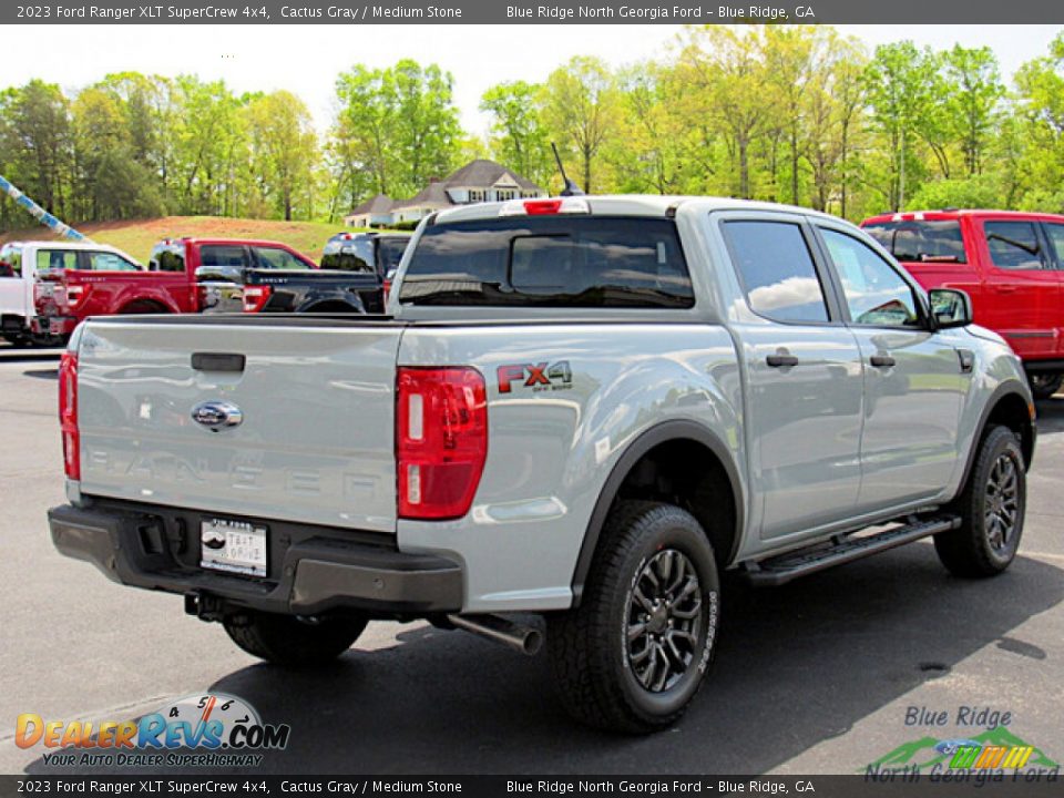 2023 Ford Ranger XLT SuperCrew 4x4 Cactus Gray / Medium Stone Photo #5