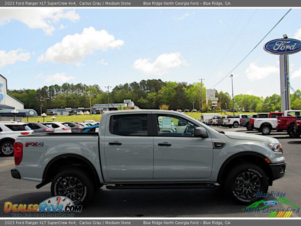 2023 Ford Ranger XLT SuperCrew 4x4 Cactus Gray / Medium Stone Photo #6