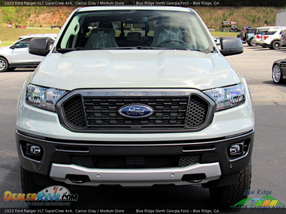 2023 Ford Ranger XLT SuperCrew 4x4 Cactus Gray / Medium Stone Photo #8