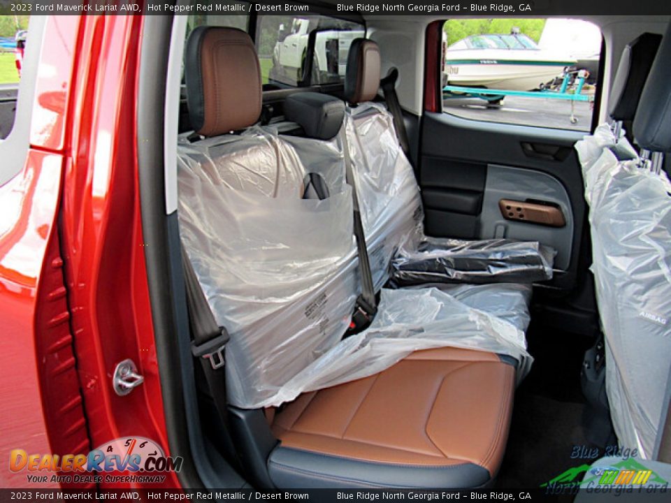 2023 Ford Maverick Lariat AWD Hot Pepper Red Metallic / Desert Brown Photo #13
