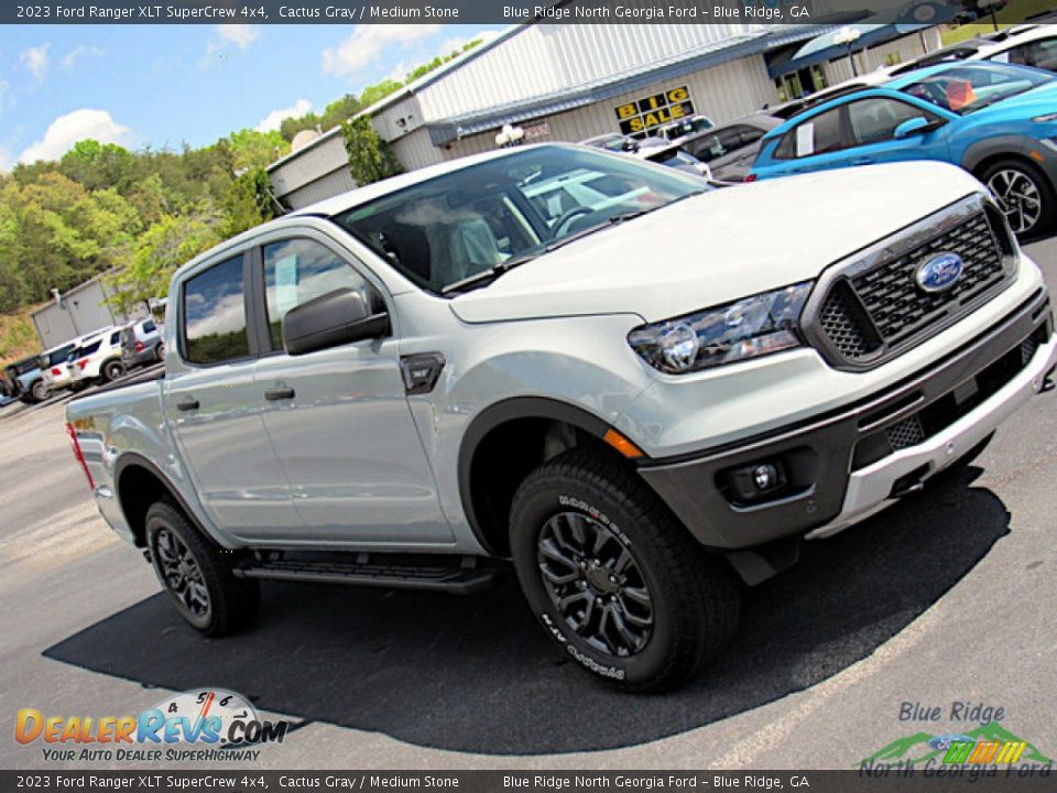 2023 Ford Ranger XLT SuperCrew 4x4 Cactus Gray / Medium Stone Photo #27