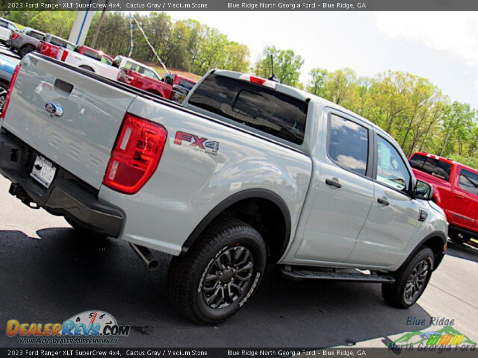 2023 Ford Ranger XLT SuperCrew 4x4 Cactus Gray / Medium Stone Photo #28