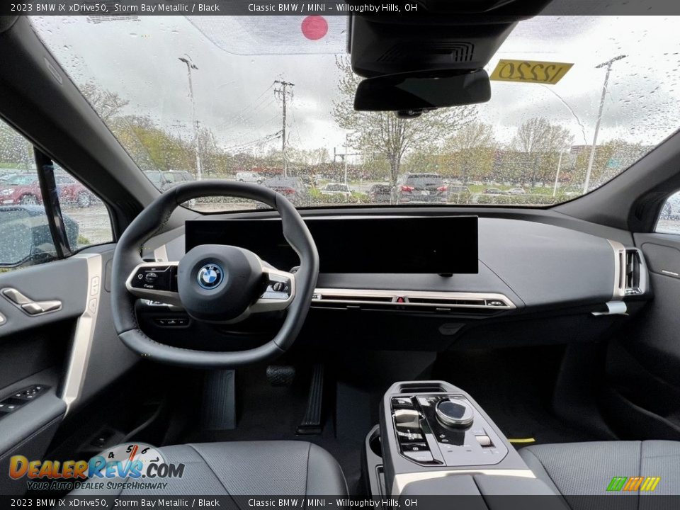 2023 BMW iX xDrive50 Storm Bay Metallic / Black Photo #7