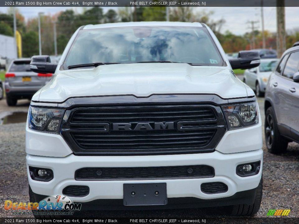 2021 Ram 1500 Big Horn Crew Cab 4x4 Bright White / Black Photo #2