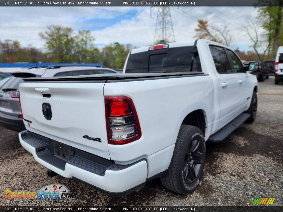 2021 Ram 1500 Big Horn Crew Cab 4x4 Bright White / Black Photo #3