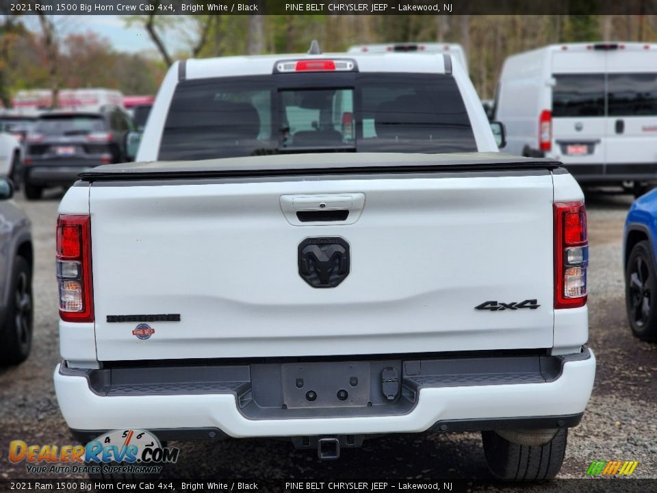 2021 Ram 1500 Big Horn Crew Cab 4x4 Bright White / Black Photo #4