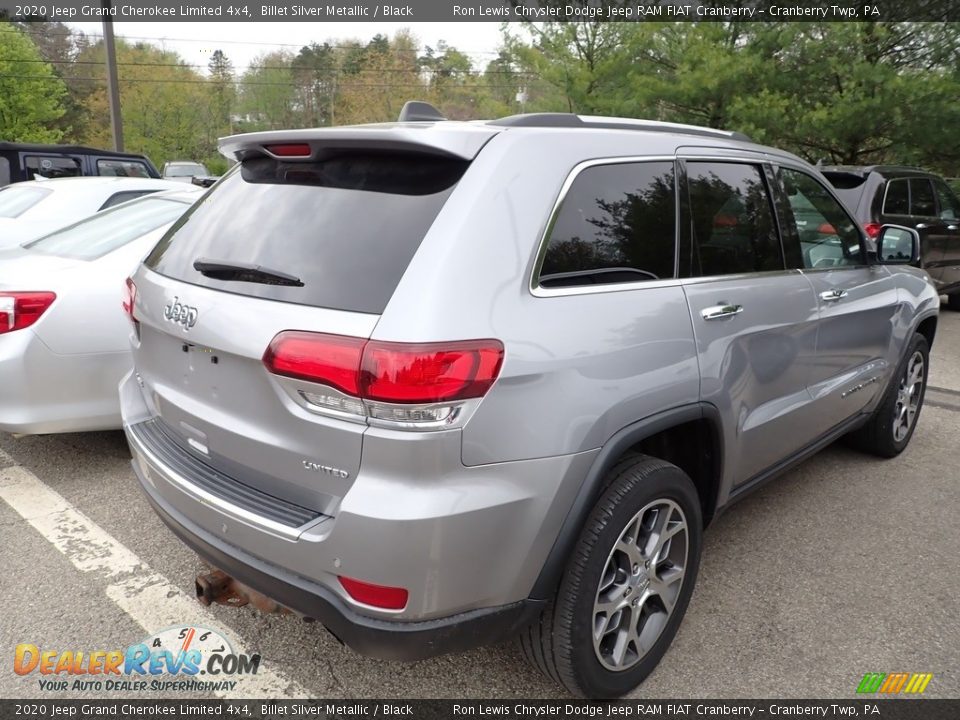 2020 Jeep Grand Cherokee Limited 4x4 Billet Silver Metallic / Black Photo #4