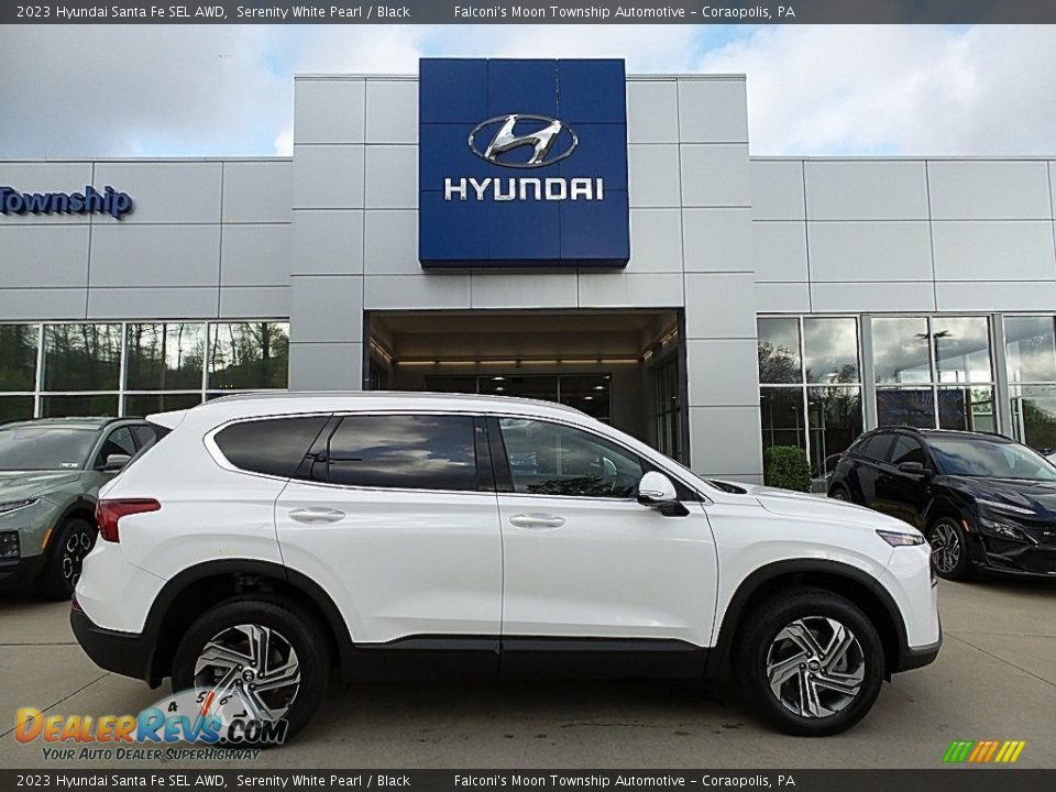 2023 Hyundai Santa Fe SEL AWD Serenity White Pearl / Black Photo #1