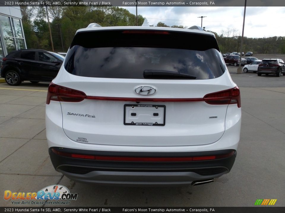 2023 Hyundai Santa Fe SEL AWD Serenity White Pearl / Black Photo #3