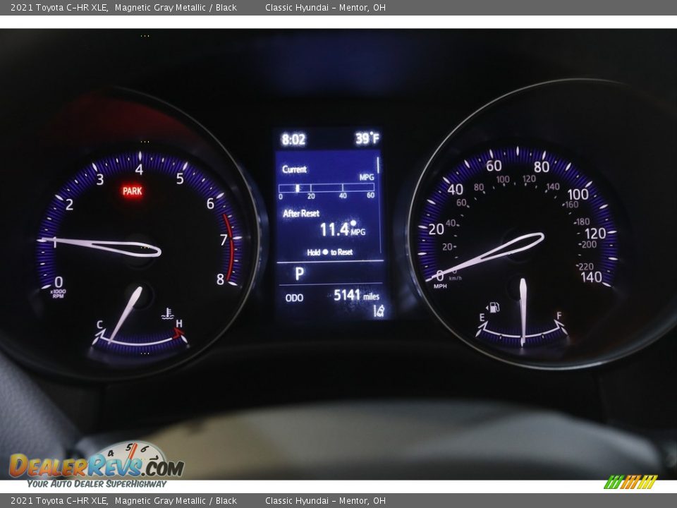 2021 Toyota C-HR XLE Magnetic Gray Metallic / Black Photo #8