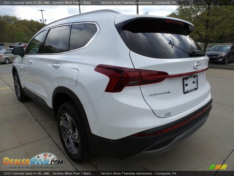 2023 Hyundai Santa Fe SEL AWD Serenity White Pearl / Black Photo #5