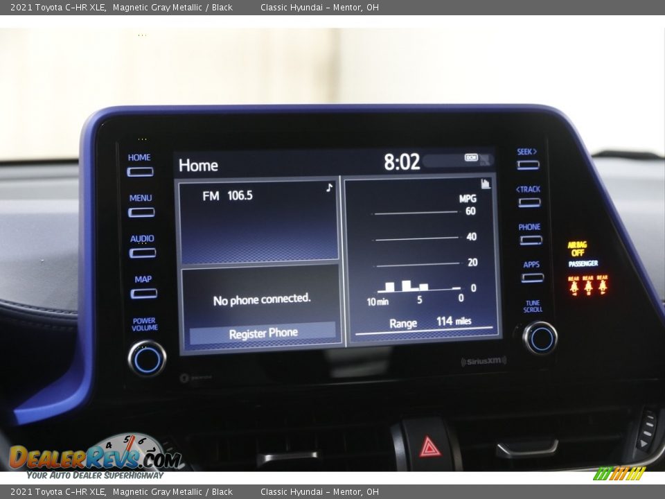 2021 Toyota C-HR XLE Magnetic Gray Metallic / Black Photo #10