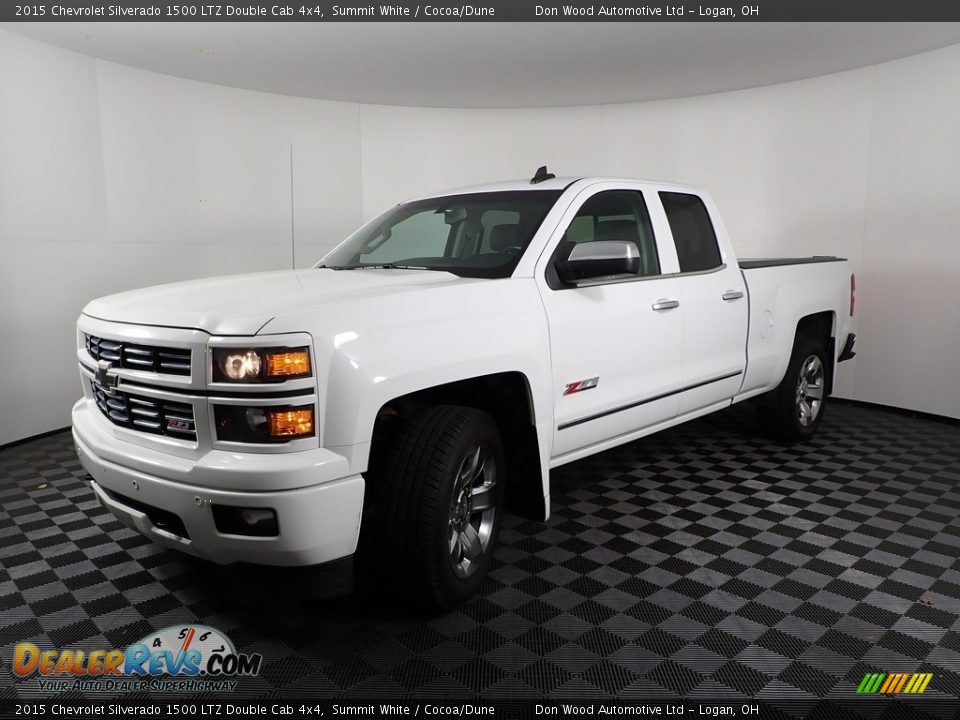 2015 Chevrolet Silverado 1500 LTZ Double Cab 4x4 Summit White / Cocoa/Dune Photo #7