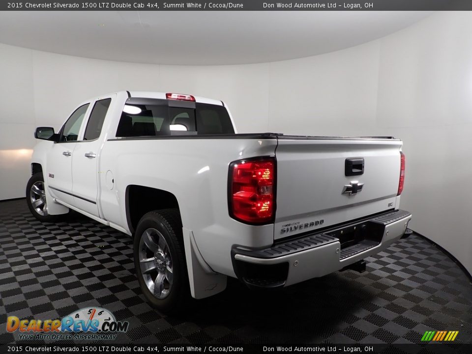 2015 Chevrolet Silverado 1500 LTZ Double Cab 4x4 Summit White / Cocoa/Dune Photo #8