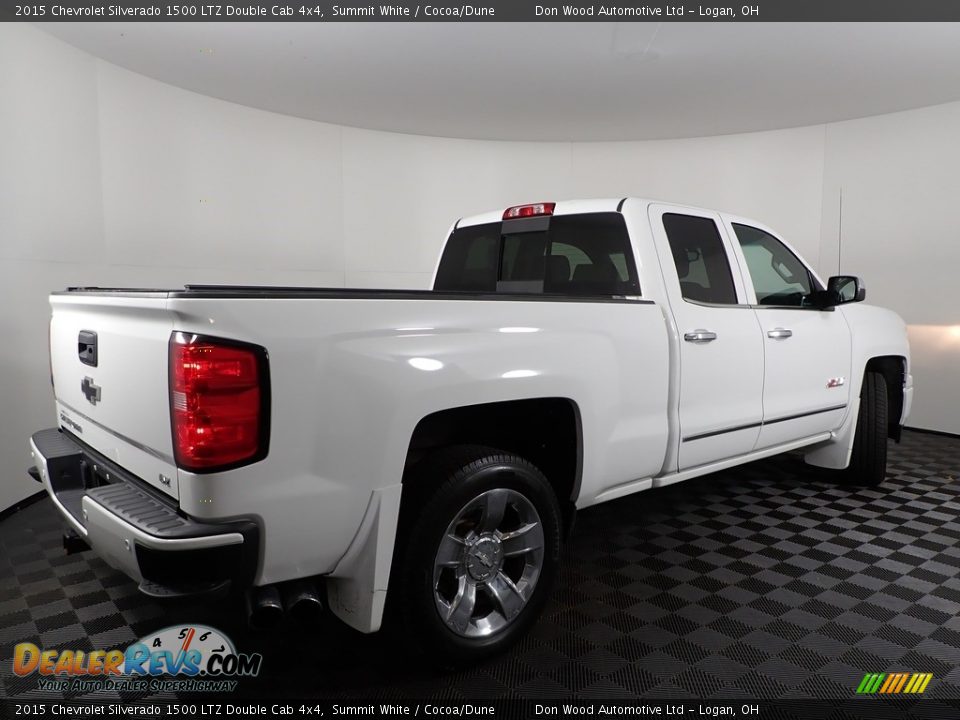 2015 Chevrolet Silverado 1500 LTZ Double Cab 4x4 Summit White / Cocoa/Dune Photo #11