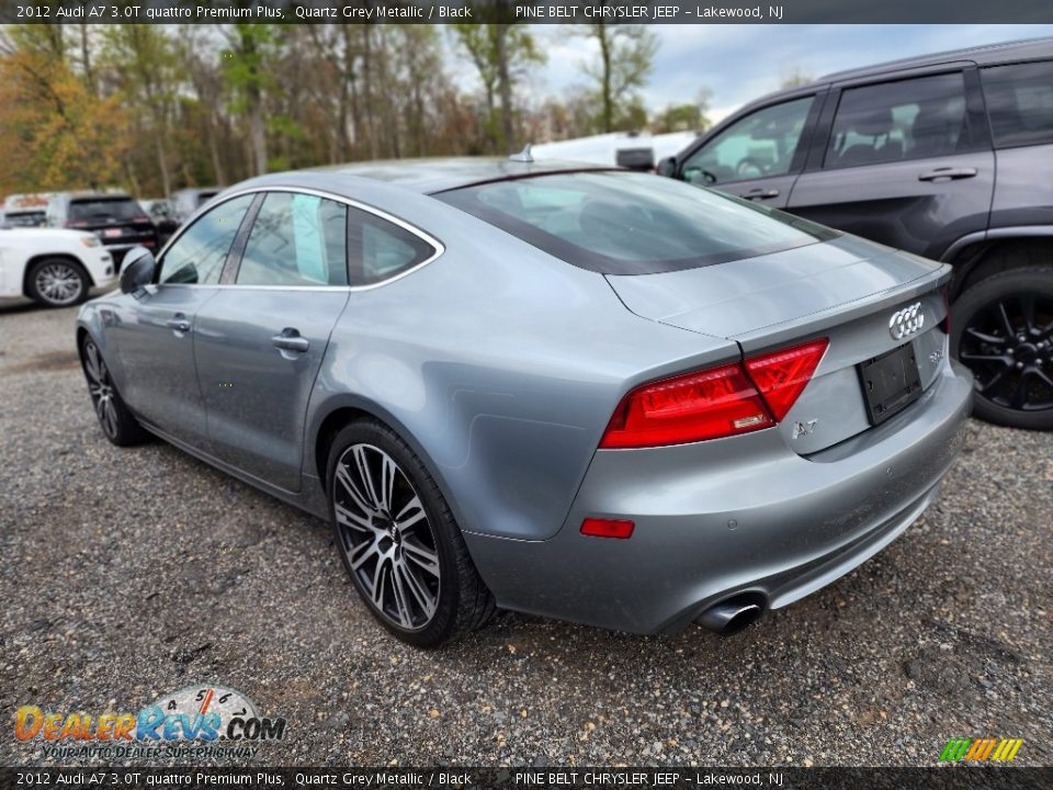 2012 Audi A7 3.0T quattro Premium Plus Quartz Grey Metallic / Black Photo #6