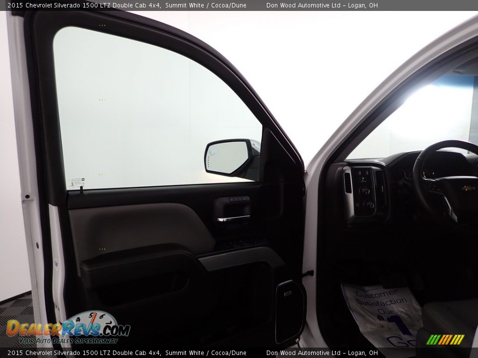 2015 Chevrolet Silverado 1500 LTZ Double Cab 4x4 Summit White / Cocoa/Dune Photo #12