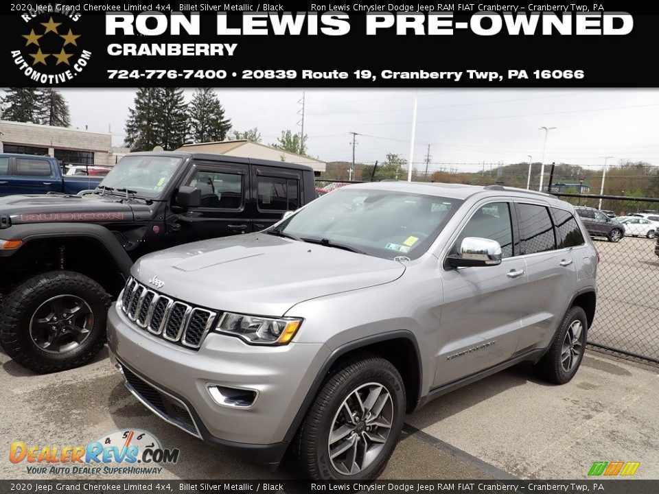 2020 Jeep Grand Cherokee Limited 4x4 Billet Silver Metallic / Black Photo #1