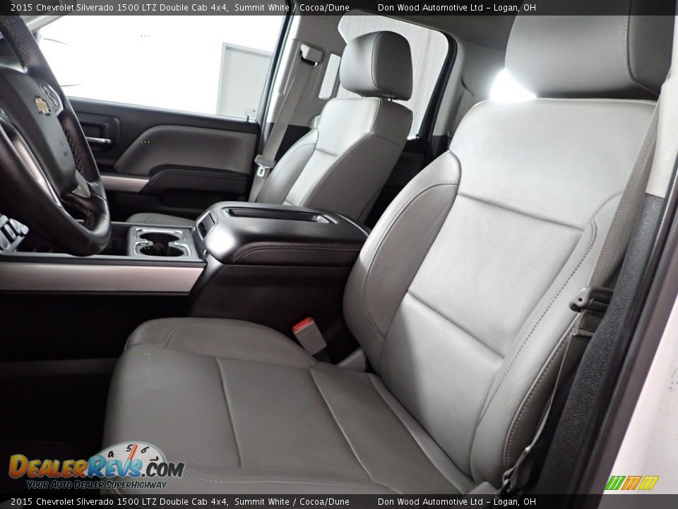 2015 Chevrolet Silverado 1500 LTZ Double Cab 4x4 Summit White / Cocoa/Dune Photo #15
