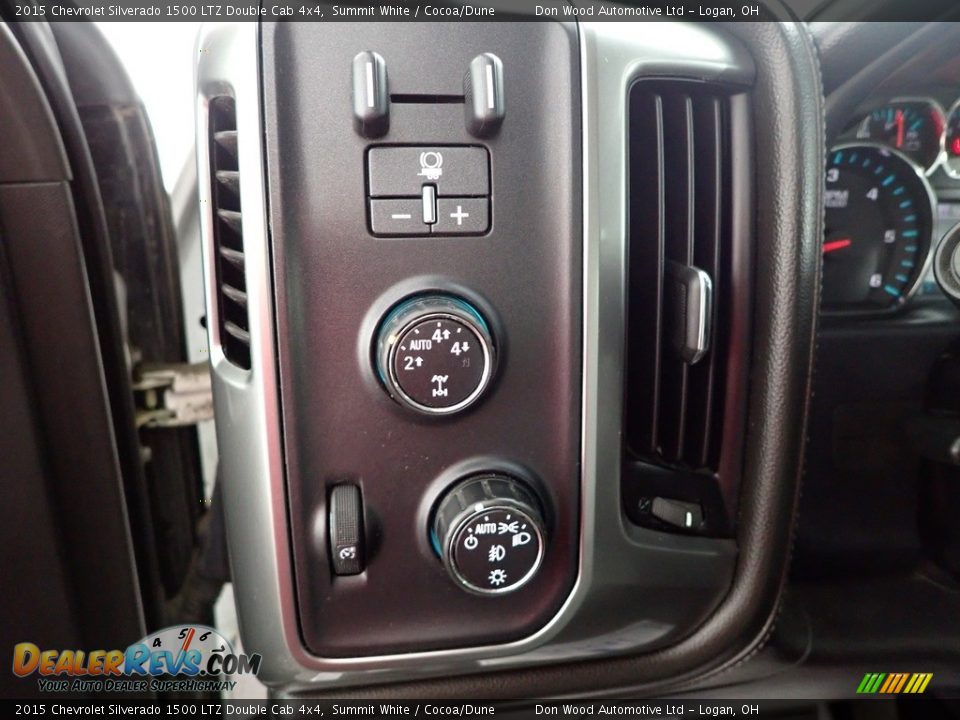 2015 Chevrolet Silverado 1500 LTZ Double Cab 4x4 Summit White / Cocoa/Dune Photo #16