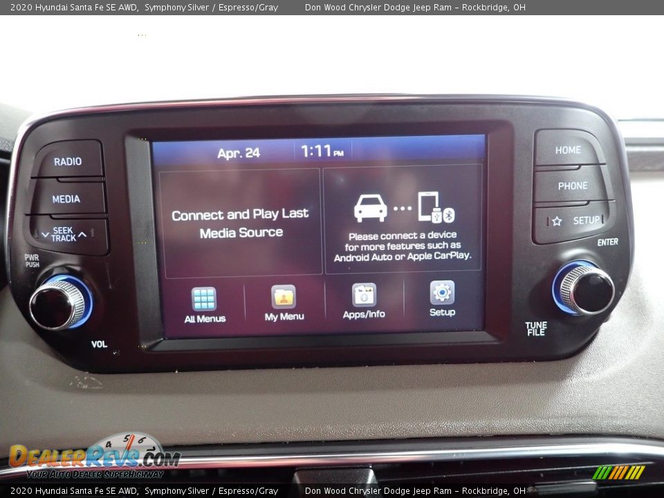 2020 Hyundai Santa Fe SE AWD Symphony Silver / Espresso/Gray Photo #2