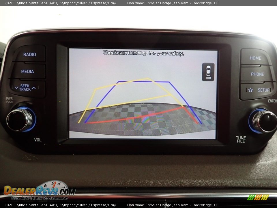 2020 Hyundai Santa Fe SE AWD Symphony Silver / Espresso/Gray Photo #3