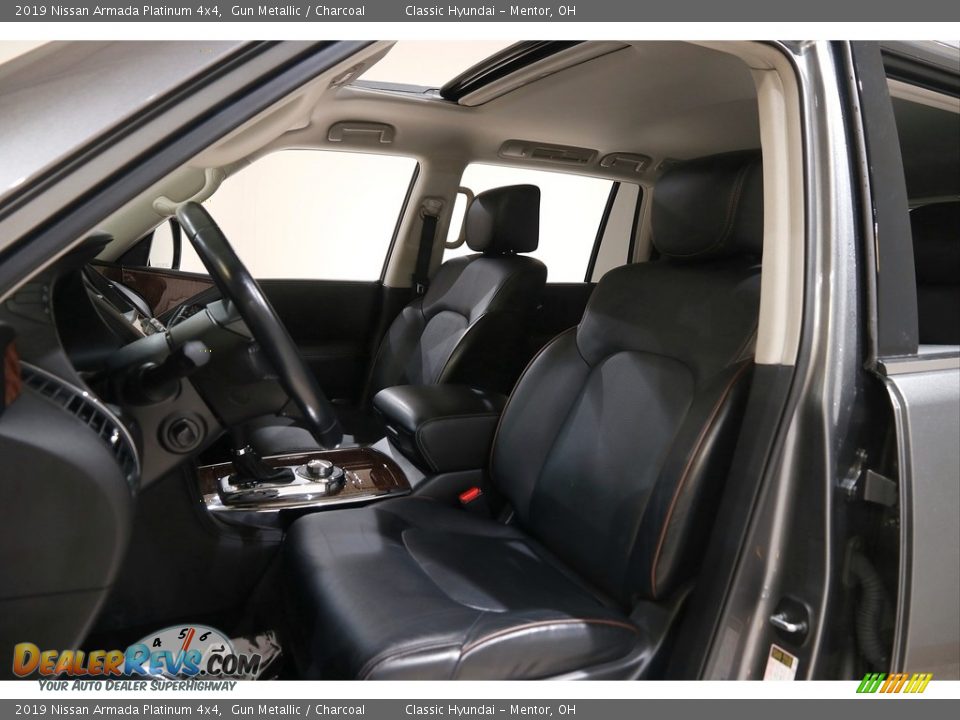 2019 Nissan Armada Platinum 4x4 Gun Metallic / Charcoal Photo #5