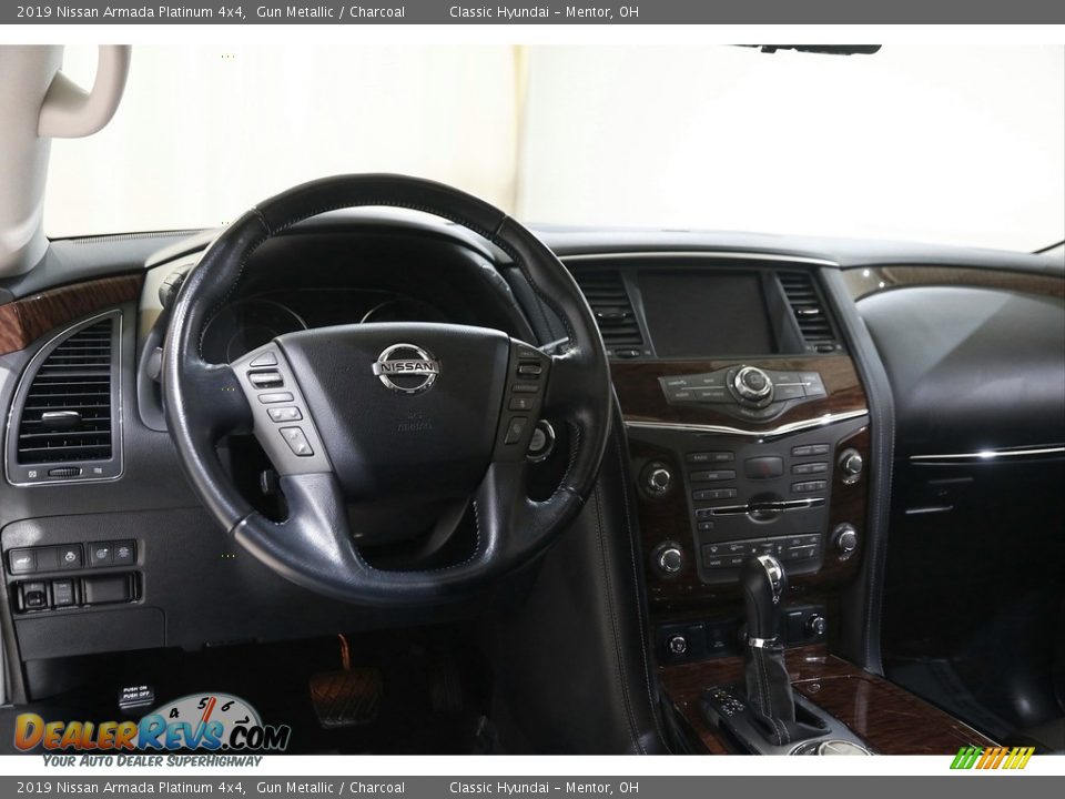 2019 Nissan Armada Platinum 4x4 Gun Metallic / Charcoal Photo #6