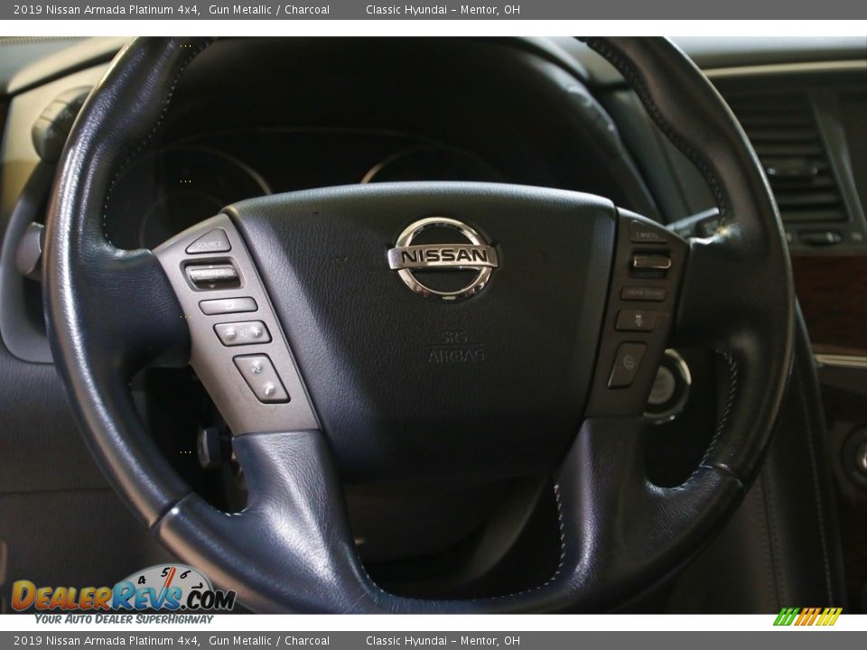2019 Nissan Armada Platinum 4x4 Gun Metallic / Charcoal Photo #7