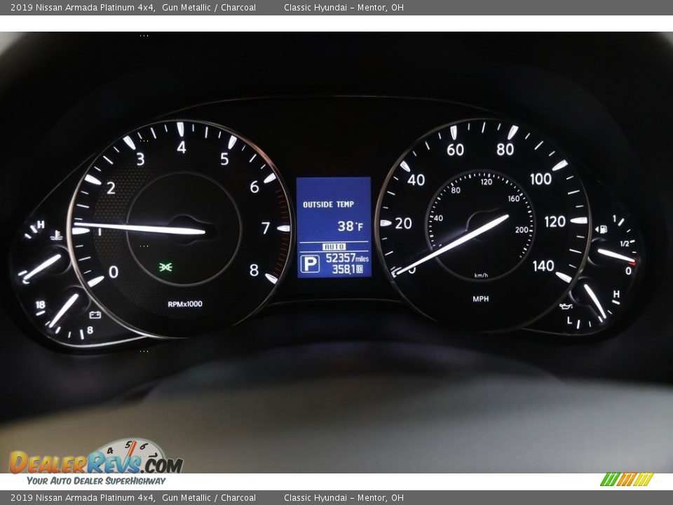 2019 Nissan Armada Platinum 4x4 Gauges Photo #8