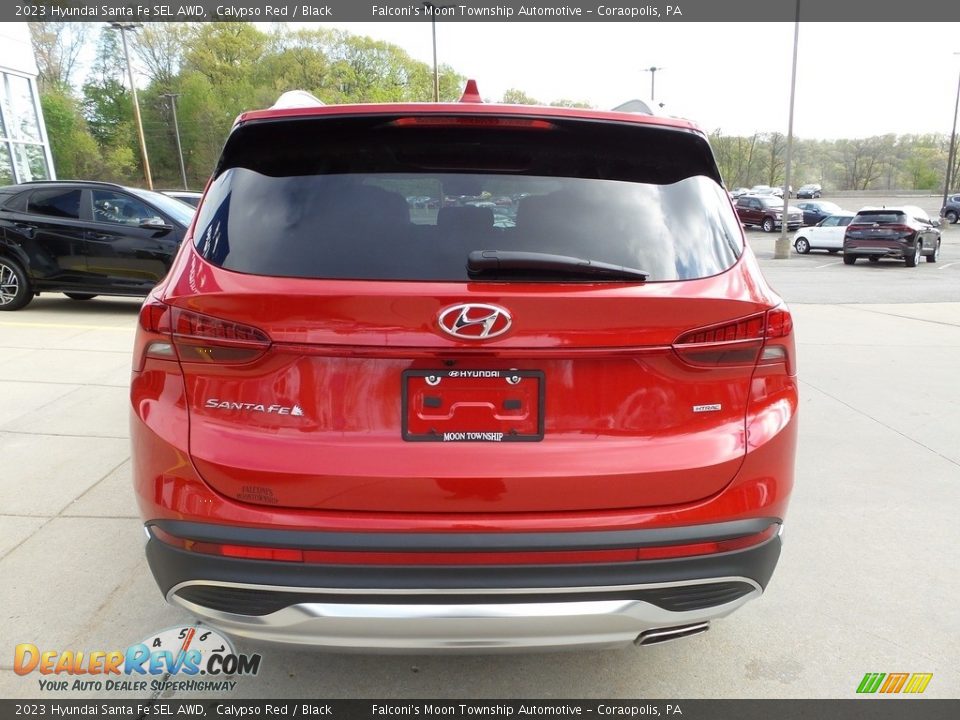 2023 Hyundai Santa Fe SEL AWD Calypso Red / Black Photo #3